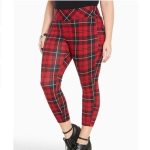 Torrid cropped plaid pants